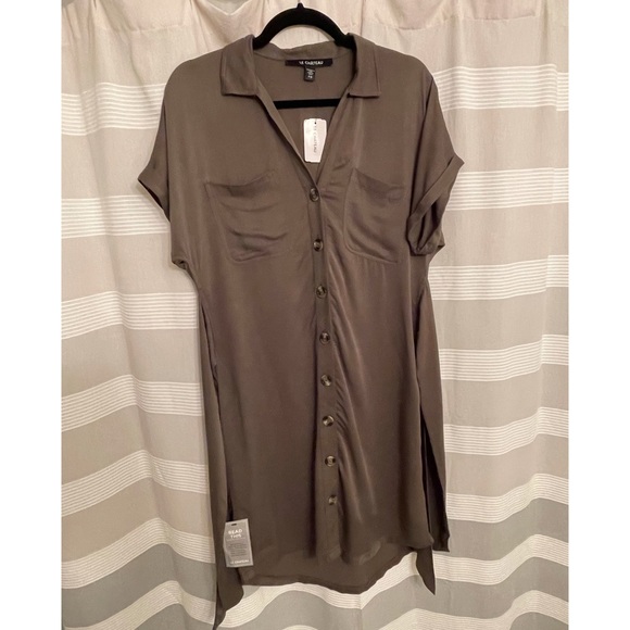 Soft and silky tie-up/button-up dress - Size Small - Picture 4 of 5